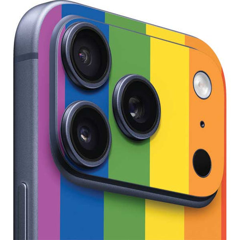 Vertical Rainbow Flag iPhone 17 Pro Skin