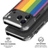 Vertical Rainbow Flag iPhone 18 Pro Clear Case