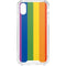 Vertical Rainbow Flag iPhone XS Clear Case