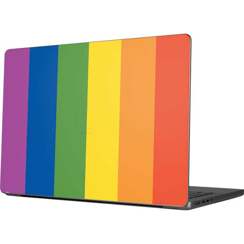 Vertical Rainbow Flag Apple MacBook Pro 14-inch Skin