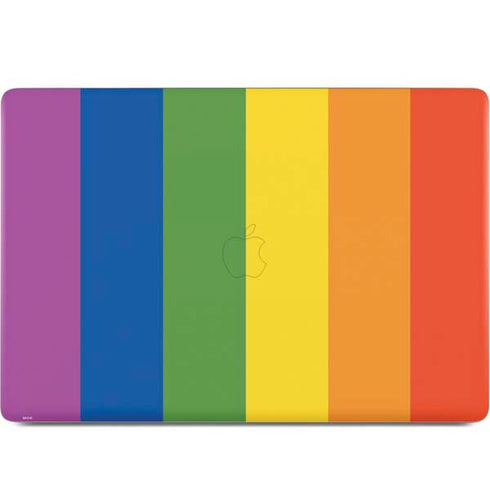 Vertical Rainbow Flag MacBook Skins