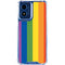 Vertical Rainbow Flag Moto G 5G (2024) Clear Case