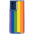 Vertical Rainbow Flag Moto G 5G (2024) Clear Case