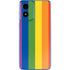 Vertical Rainbow Flag Moto G Play 4G (2024) Skin