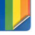 Vertical Rainbow Flag Moto G Play 4G (2024) Skin