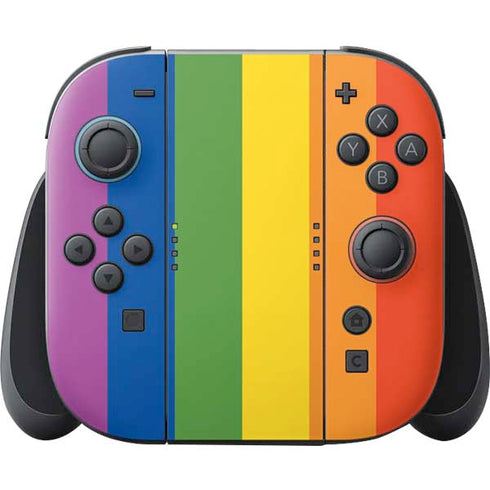 Vertical Rainbow Flag Nintendo Skins