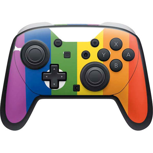Vertical Rainbow Flag Nintendo Skins