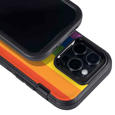 Vertical Rainbow Flag Otterbox Defender iPhone Skin