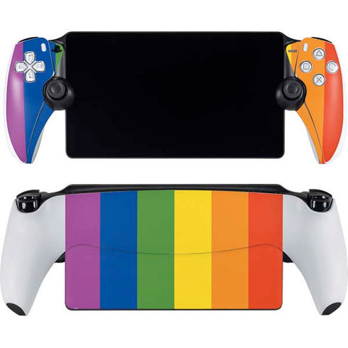 Vertical Rainbow Flag PlayStation PS5 Skins