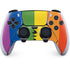 Vertical Rainbow Flag PS5 DualSense Edge Pro Controller Skin