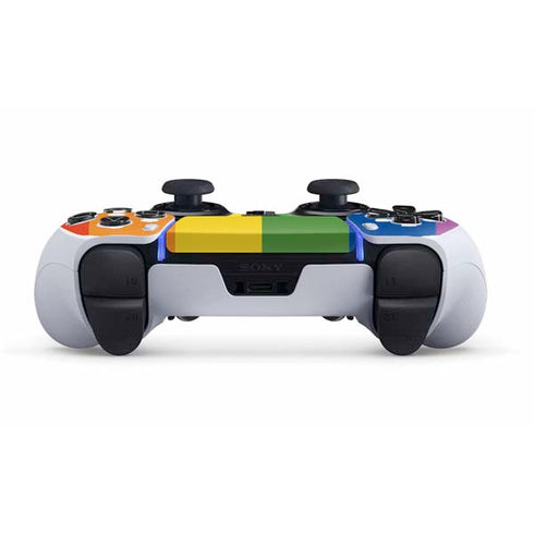 Vertical Rainbow Flag PS5 DualSense Edge Pro Controller Skin
