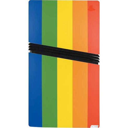 Vertical Rainbow Flag PS5 Pro Bundle Skin