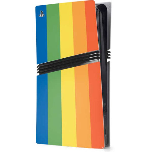Vertical Rainbow Flag PlayStation PS5 Skins
