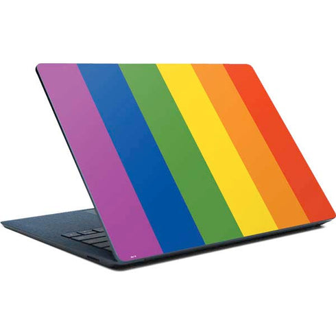 Vertical Rainbow Flag Surface Laptop Skin