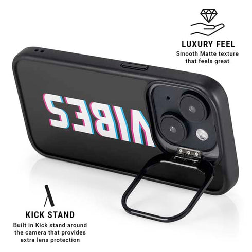 Vibes Rasta iPhone 15 Kickstand Case
