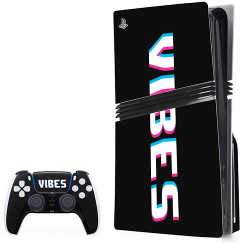 Vibes Rasta PS5 Pro Disk Bundle Skin
