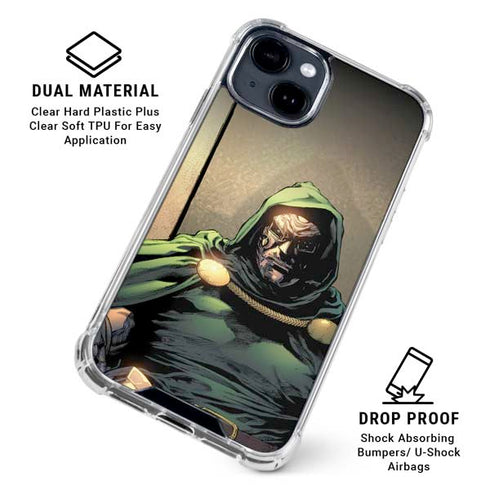 Marvel Dr. Doom Doctor Victor Von Doom iPhone 15 Plus Clear Case