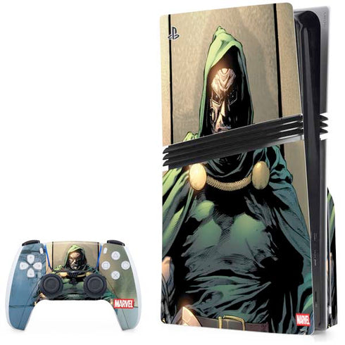 Marvel Dr. Doom Doctor Victor Von Doom PS5 Pro Disk Bundle Skin