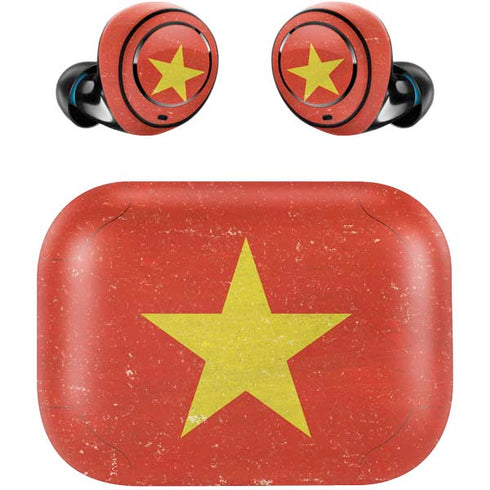 Vietnam Flag Distressed Amazon Echo Buds Skin