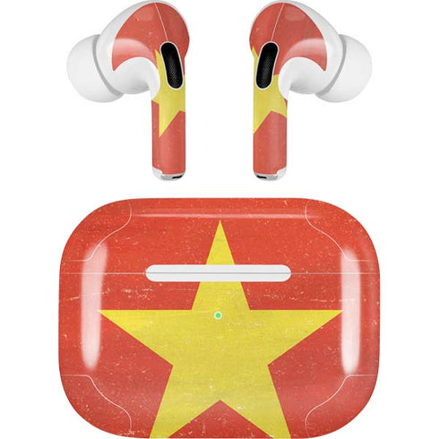 Vietnam Flag Distressed AirPods Skins