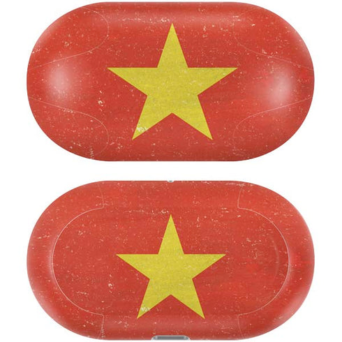 Vietnam Flag Distressed Galaxy Buds Plus Skin