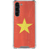 Vietnam Flag Distressed Galaxy S24 FE Clear Case