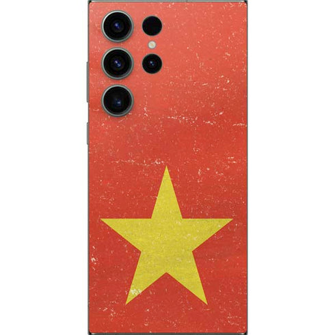 Vietnam Flag Distressed Galaxy S24 Ultra Skin