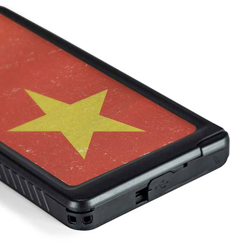 Vietnam Flag Distressed Galaxy S24 Ultra Waterproof Case