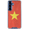 Vietnam Flag Distressed Galaxy S25 Plus Clear Case