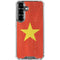 Vietnam Flag Distressed Galaxy S26 Clear Case