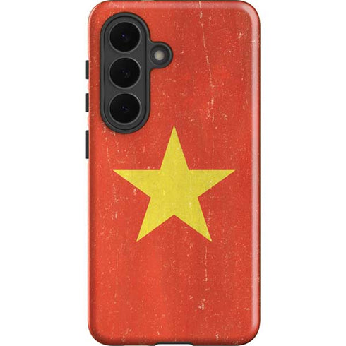 Vietnam Flag Distressed Galaxy S26 Impact Case