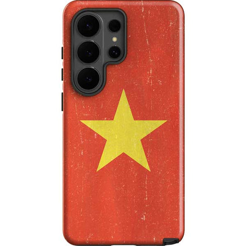 Vietnam Flag Distressed Galaxy S26 Ultra Impact Case