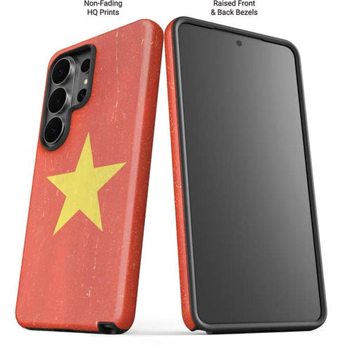 Vietnam Flag Distressed Galaxy S26 Ultra Impact Case