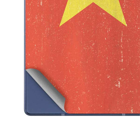 Vietnam Flag Distressed Galaxy Z Fold6 Skin