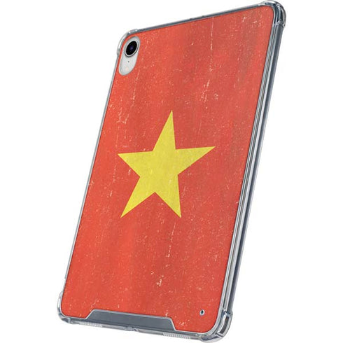 Vietnam Flag Distressed iPad 11th Gen (2025) Clear Case
