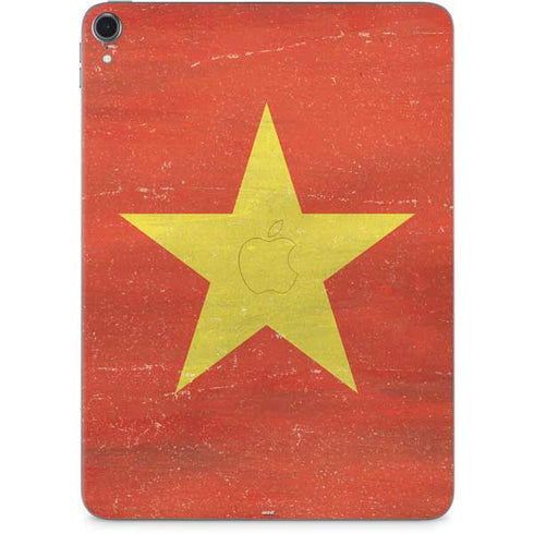 Vietnam Flag Distressed Apple iPad Pro Skin