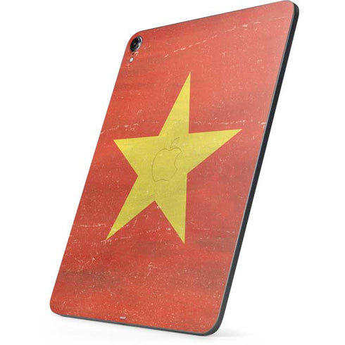 Vietnam Flag Distressed Apple iPad Pro Skin
