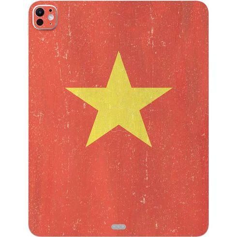Vietnam Flag Distressed iPad Pro 13in M4 (2024) Skin