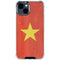 Vietnam Flag Distressed iPhone 15 Clear Case