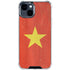 Vietnam Flag Distressed iPhone 15 Clear Case