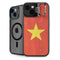 Vietnam Flag Distressed iPhone 15 Plus Kickstand Case