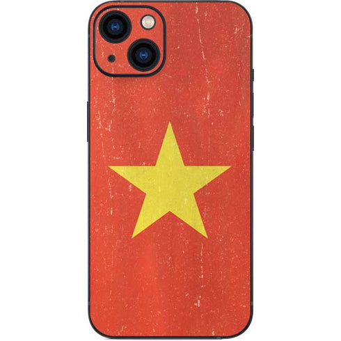 Vietnam Flag Distressed iPhone 15 Skin