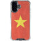 Vietnam Flag Distressed iPhone 16 Clear Case
