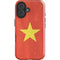 Vietnam Flag Distressed iPhone 16 Plus Impact Case
