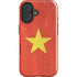 Vietnam Flag Distressed iPhone 16 Plus Impact Case