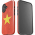 Vietnam Flag Distressed iPhone 16 Plus Impact Case