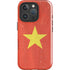 Vietnam Flag Distressed iPhone 16 Pro Impact Case