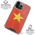 Vietnam Flag Distressed iPhone 16 Pro Max Clear Case