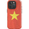 Vietnam Flag Distressed iPhone 16 Pro Max Impact Case