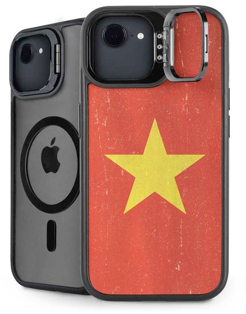 Vietnam Flag Distressed iPhone 16e Kickstand Case